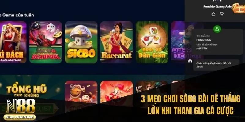 3 mẹo chơi sòng bài dễ thắng lớn khi tham gia cá cược