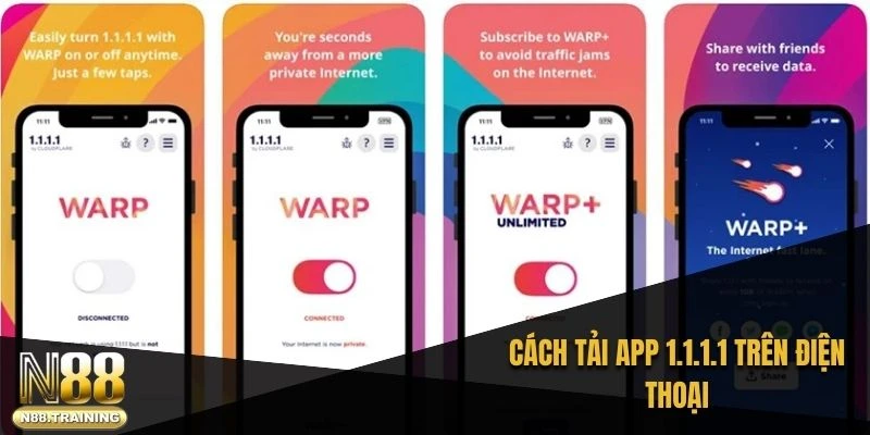 Cách tải app 1.1.1.1 trên điện thoại